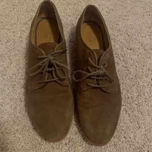 Olive Leather Dancing Shoes